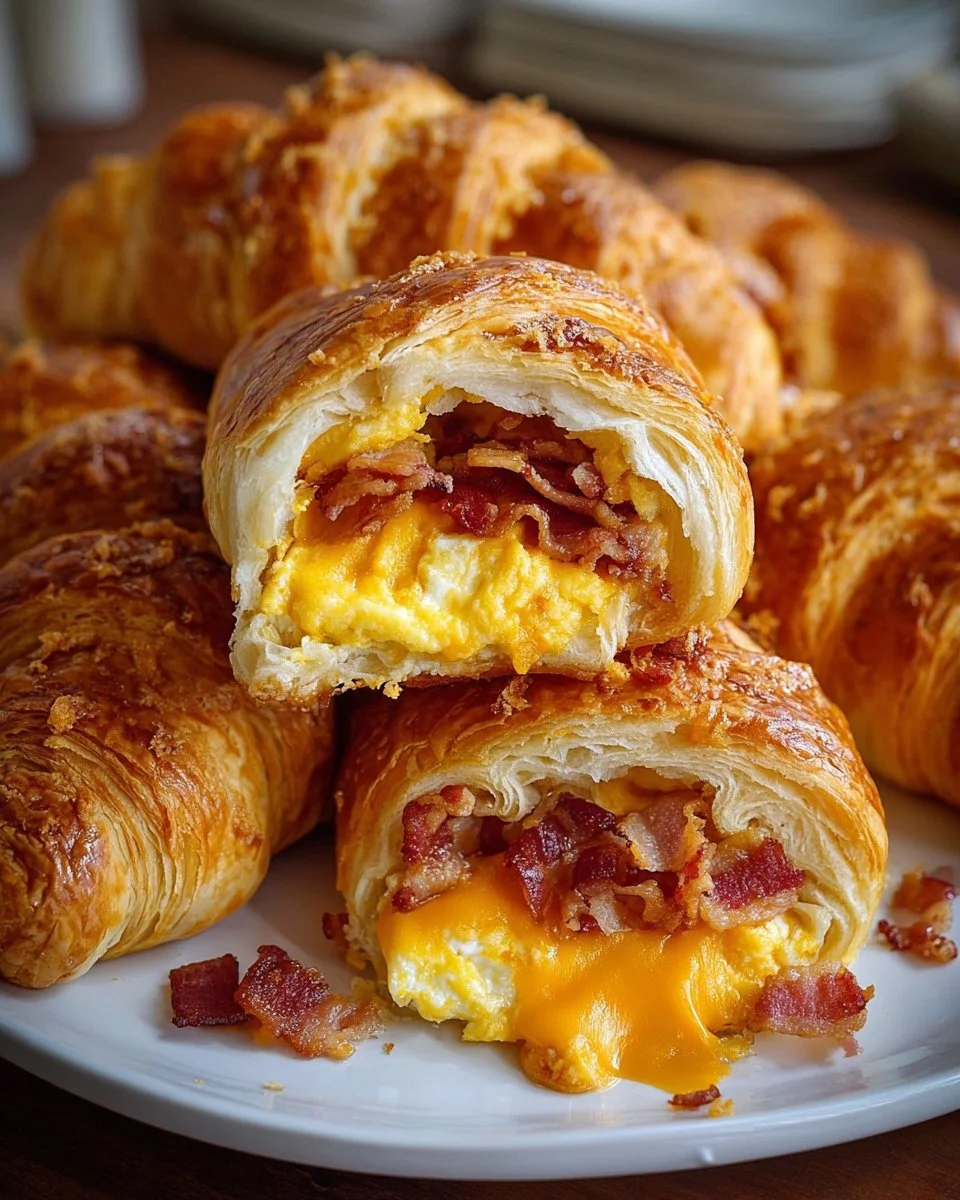 Bacon Egg and Cheese Crescent Rolls