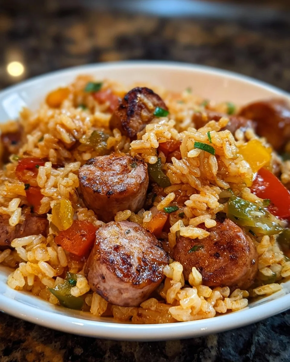 Cajun Sausage and Rice Skillet