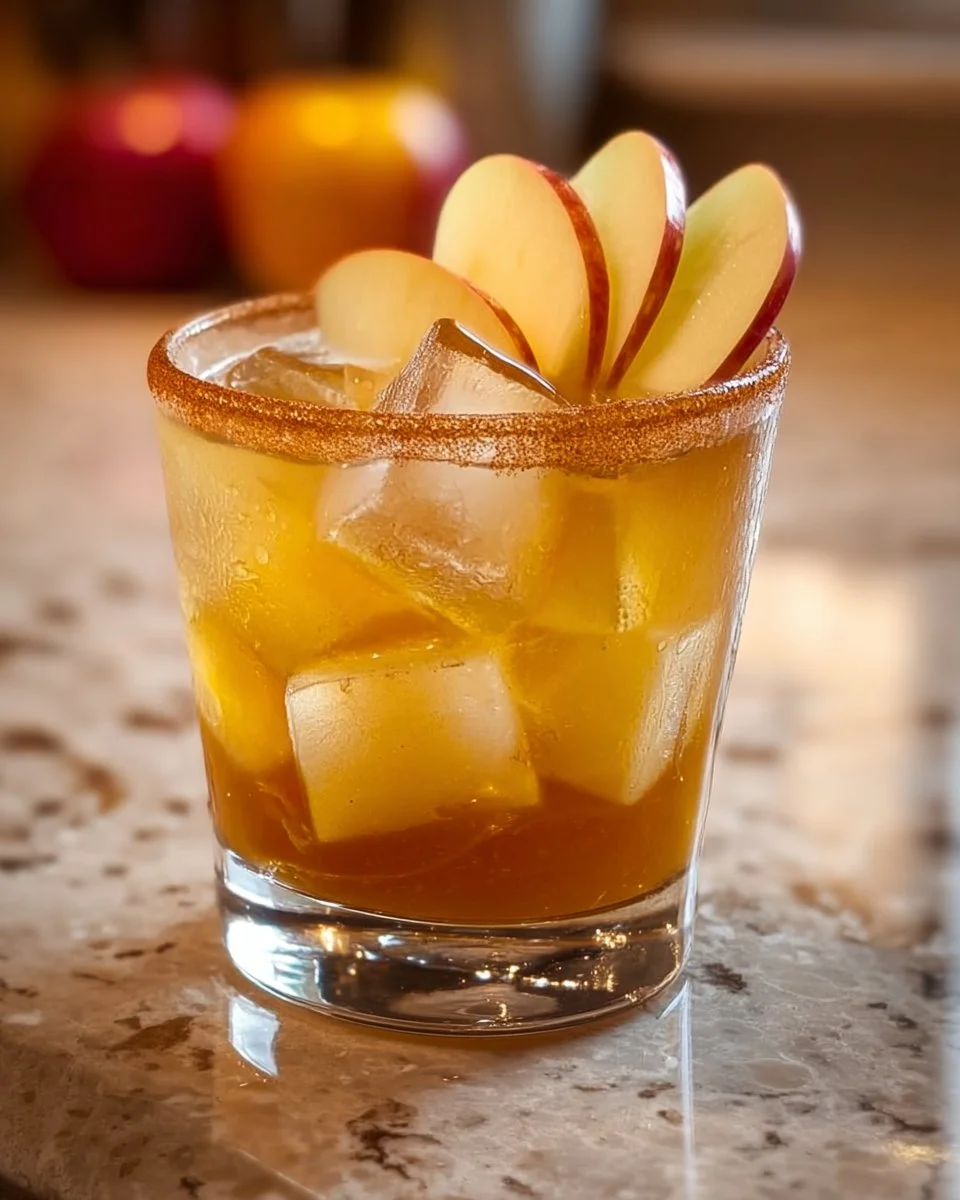 Caramel Apple Whiskey Cocktail