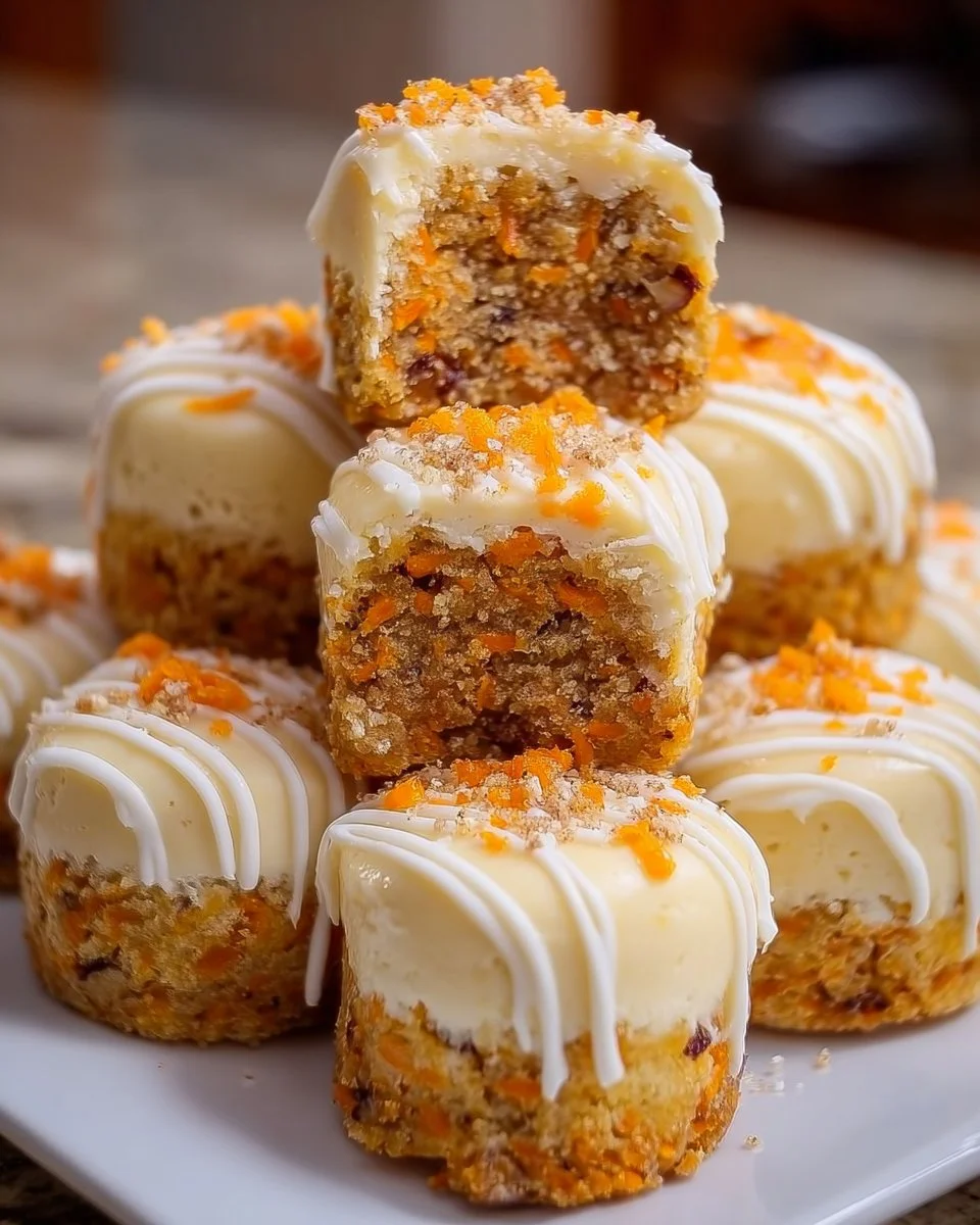 Carrot Cake Cheesecake Bites