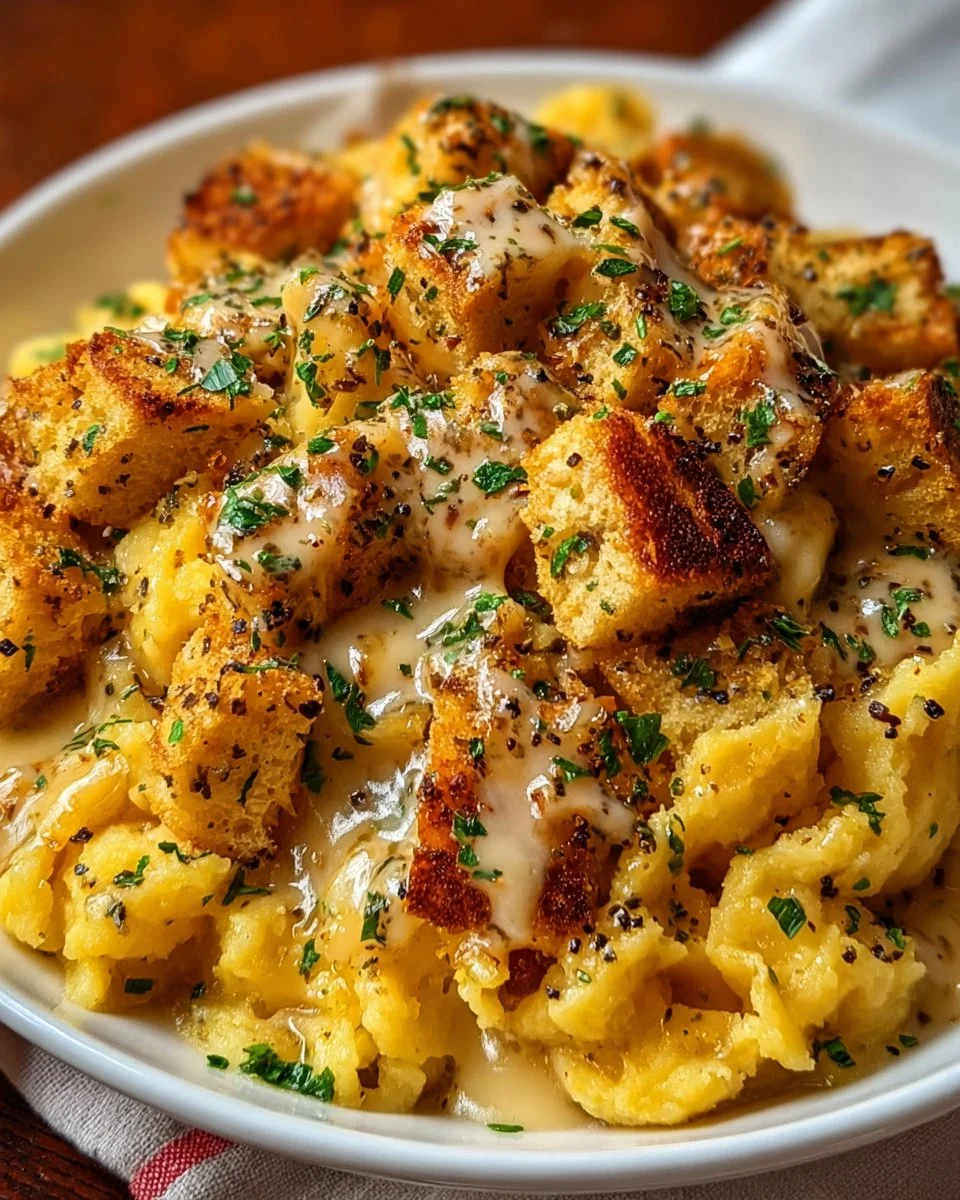 Classic Creamy Mashed Potatoes with Herb Butter Recipe