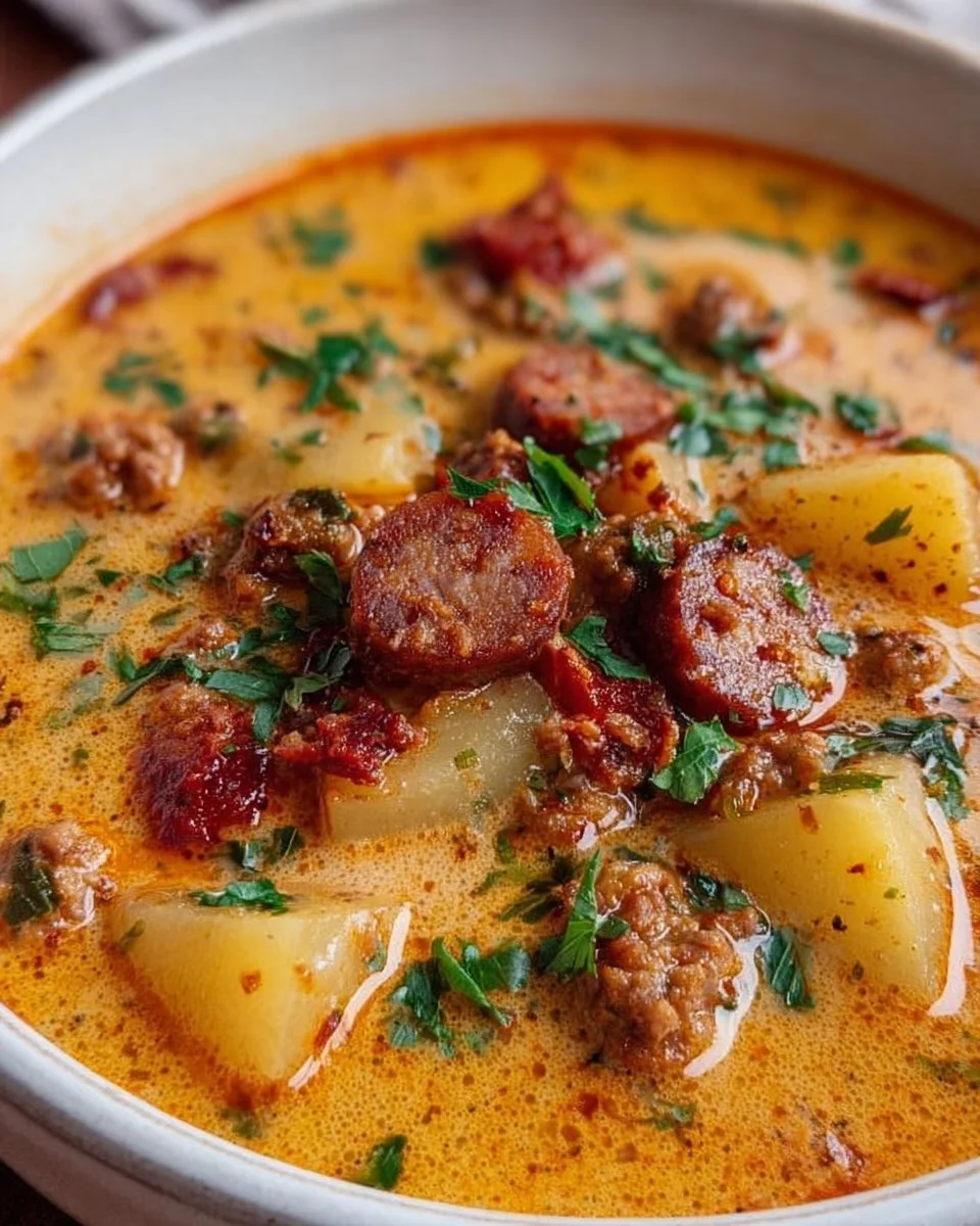 Creamy Chorizo Potato Soup