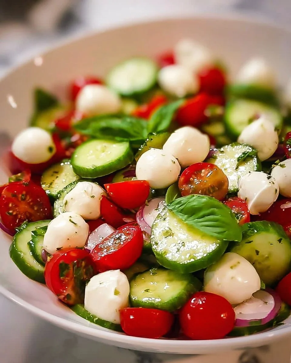 Cucumber Caprese Salad