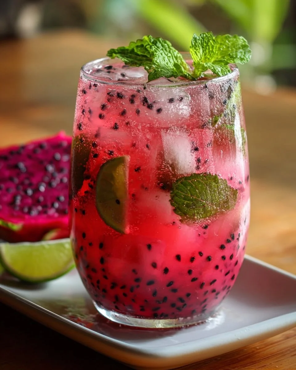 Dragonfruit Mojito Mocktail