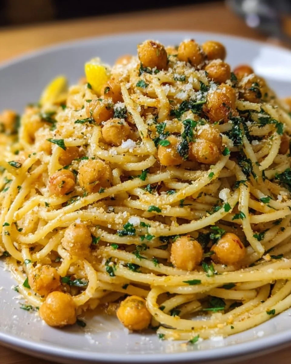 Easy Chickpea Spaghetti