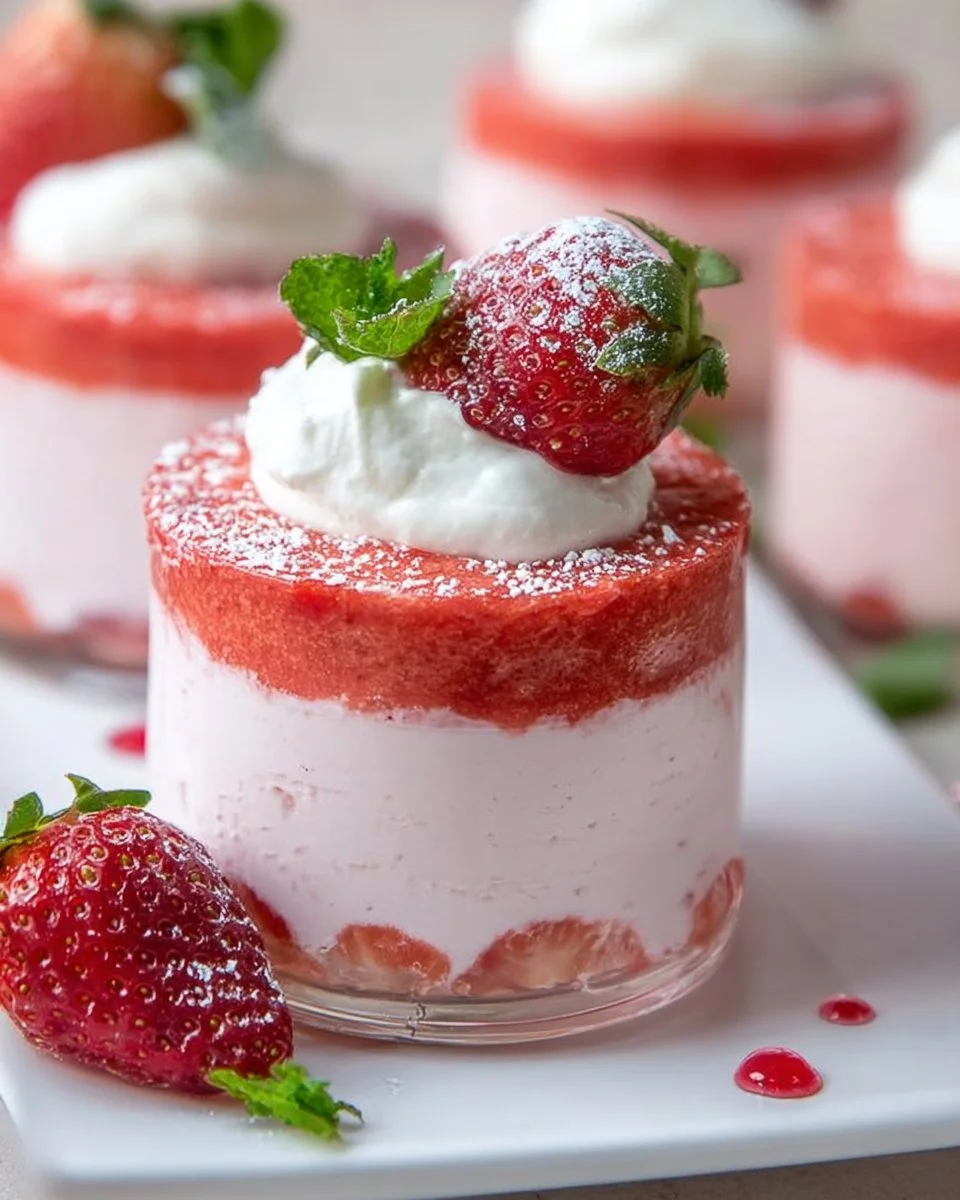 Easy Fresh Strawberry Mousse