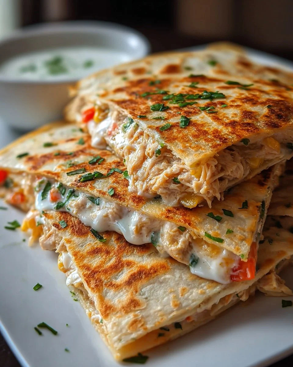 Easy High Protein Chicken Ranch Quesadilla: Quick, Delicious Meal