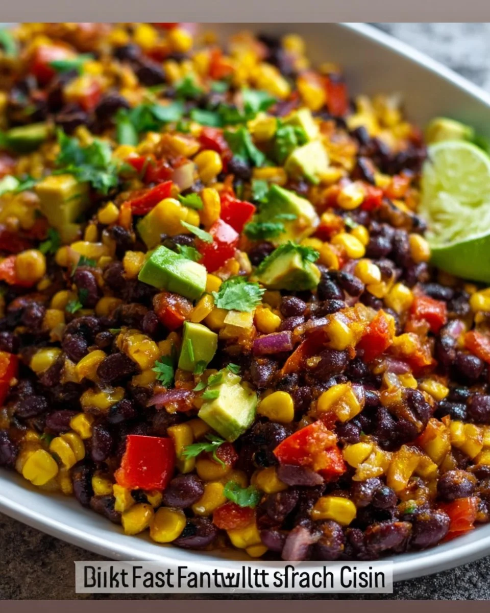 Fast Black Bean and Corn Skillet