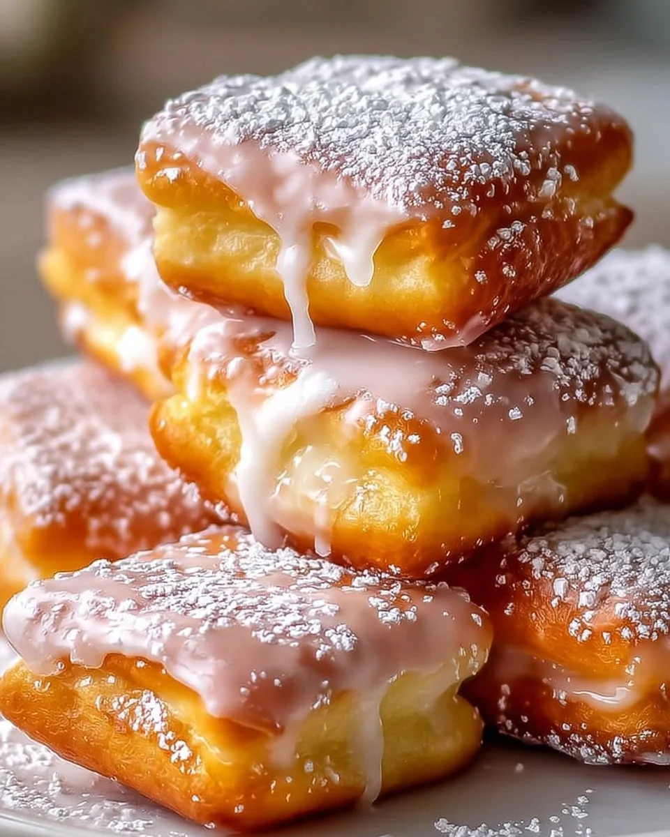 Glazed Buttermilk Beignet Squares