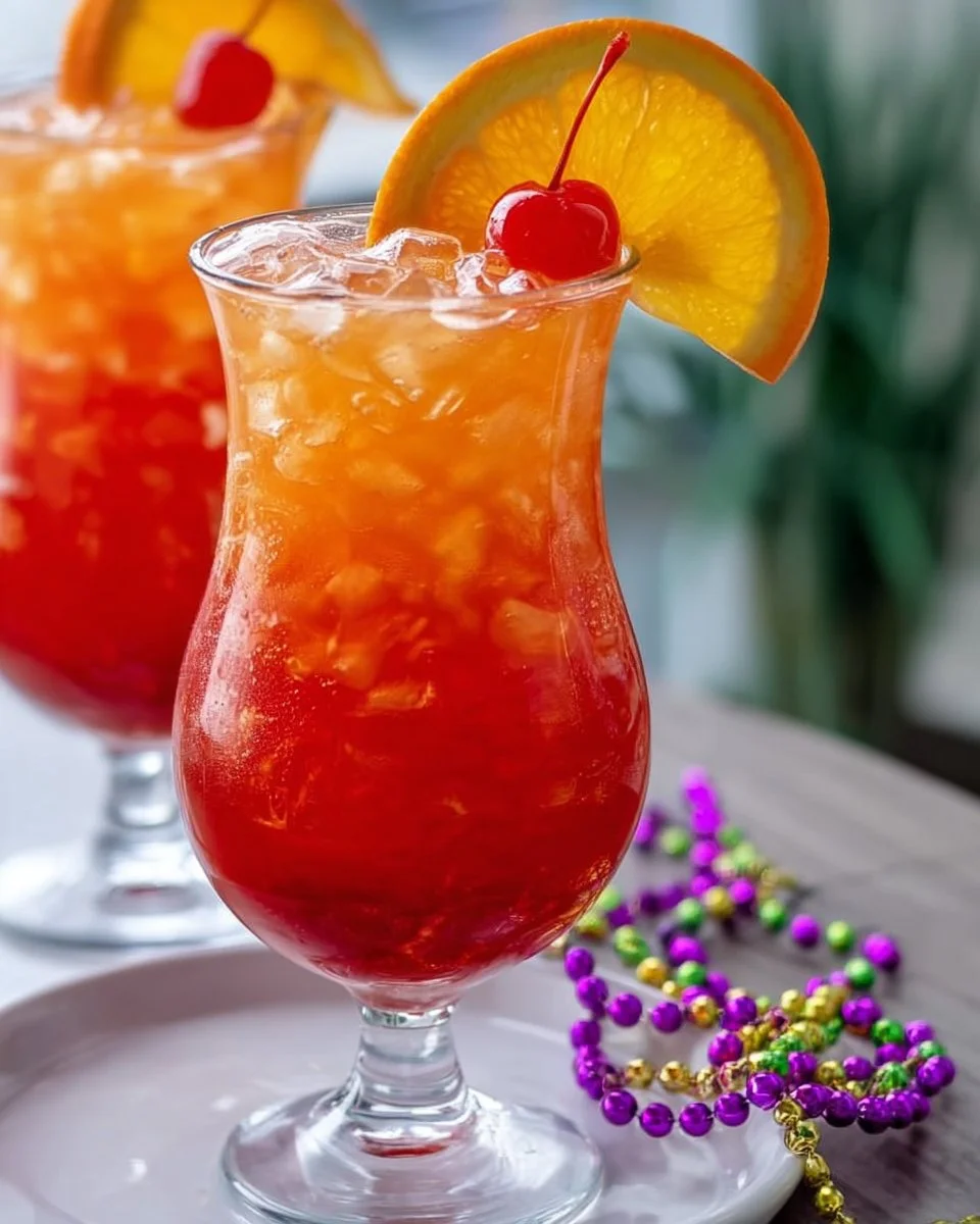 Hurricane Mocktail and Cocktail