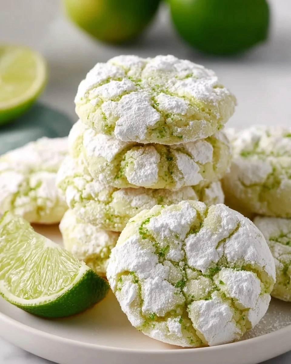 Lime Crinkle Cookies