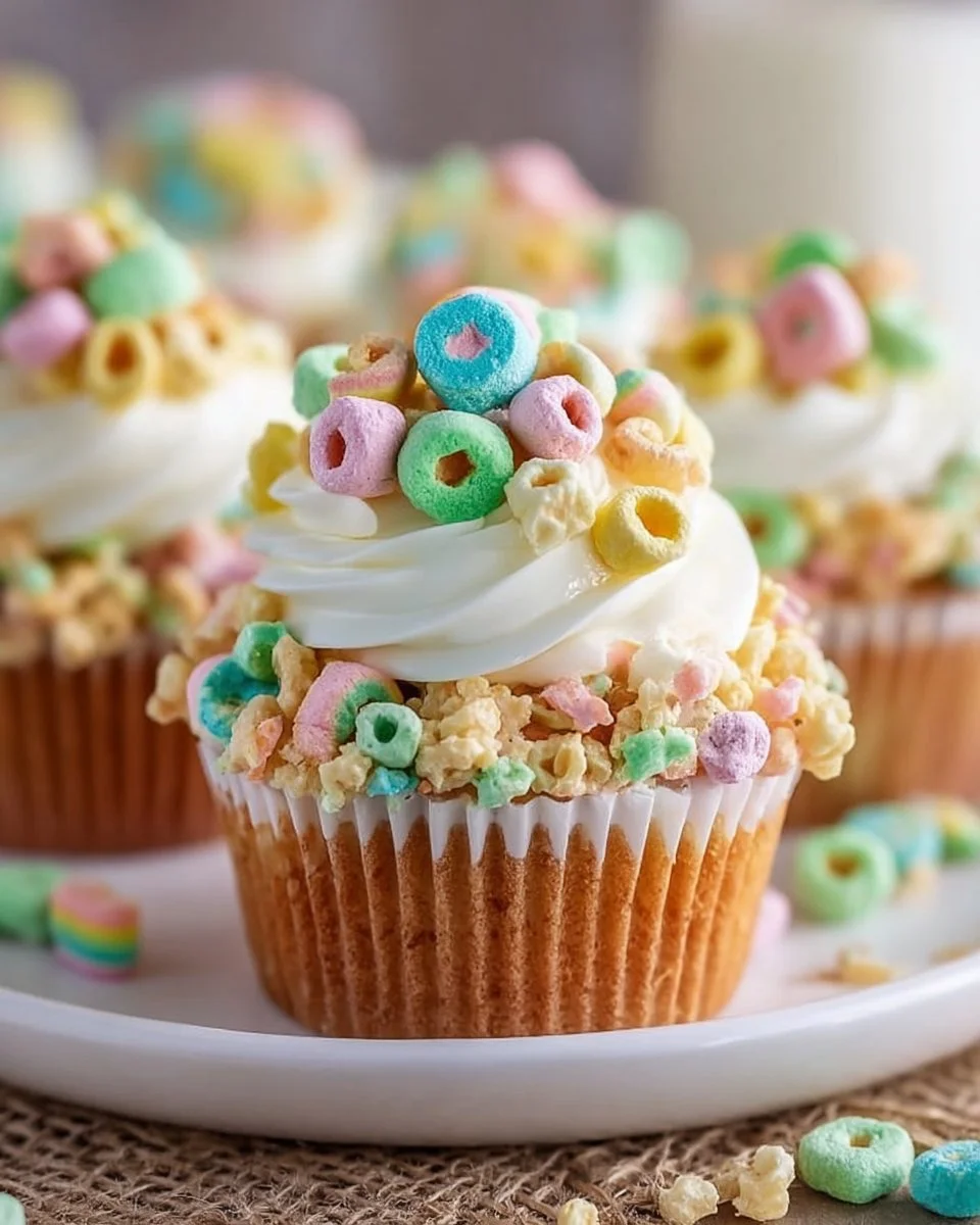 Lucky Charms Cupcakes
