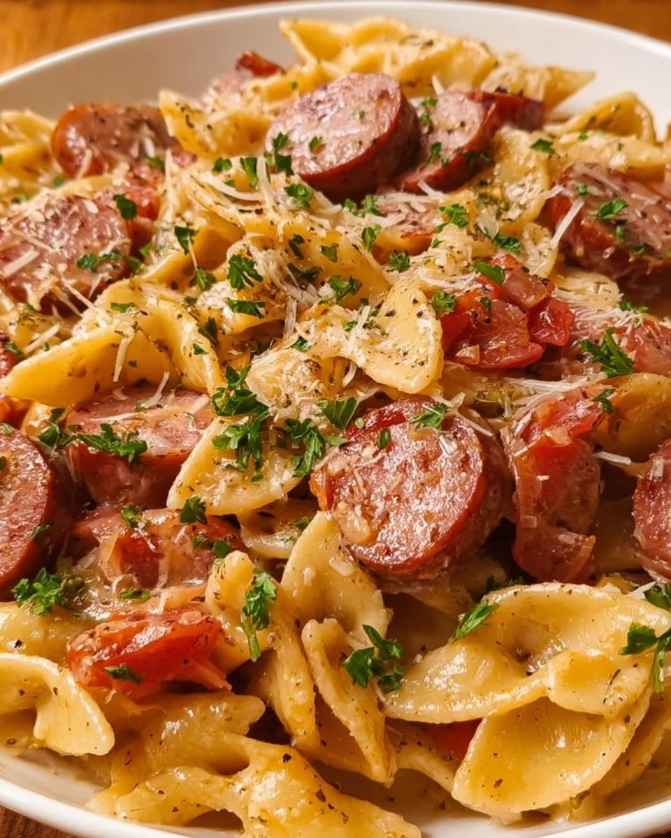 One Pot Smoked Sausage Pasta