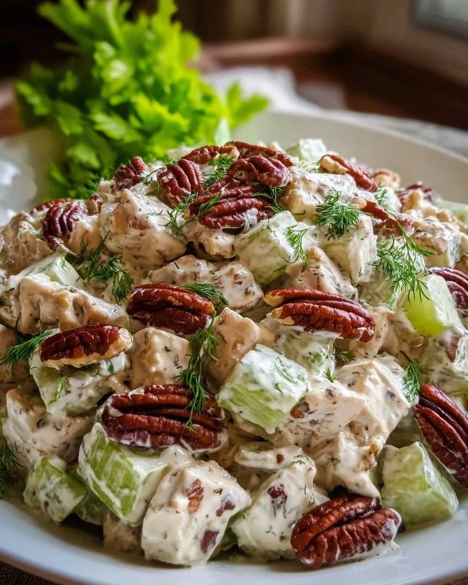 Pecan Celery Salad with Mayonnaise