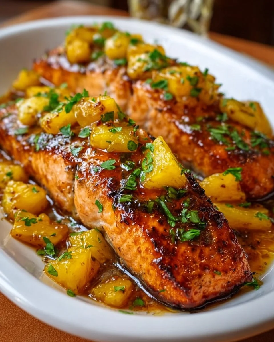 Pineapple Glazed Salmon