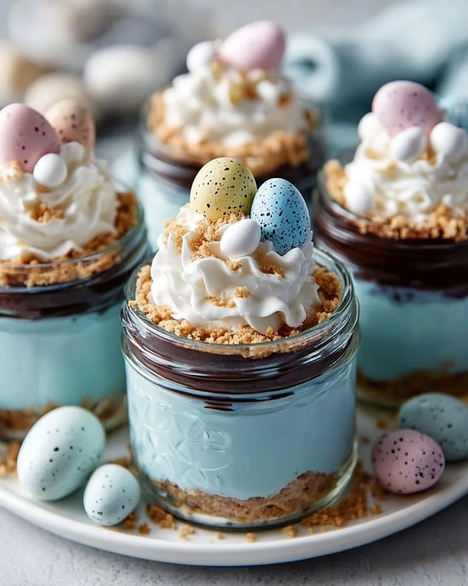 Robin’s Egg Fudge Jars