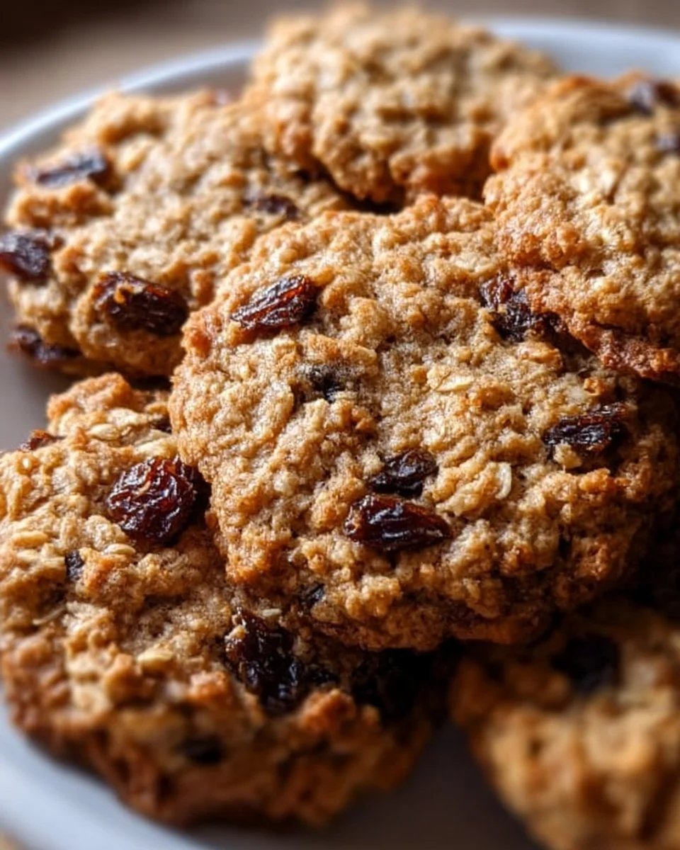 Soft-Baked Oatmeal Raisin Cookies