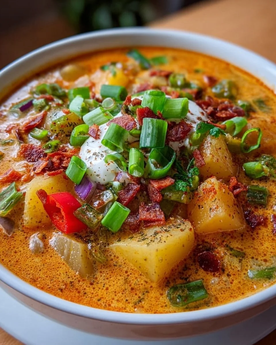 Spicy Cajun Potato Soup: Creamy, Bold, and Irresistibly Zesty!