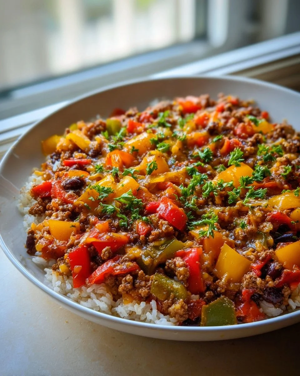 Spicy Unstuffed Pepper Skillet: Easy One-Pan Dinner