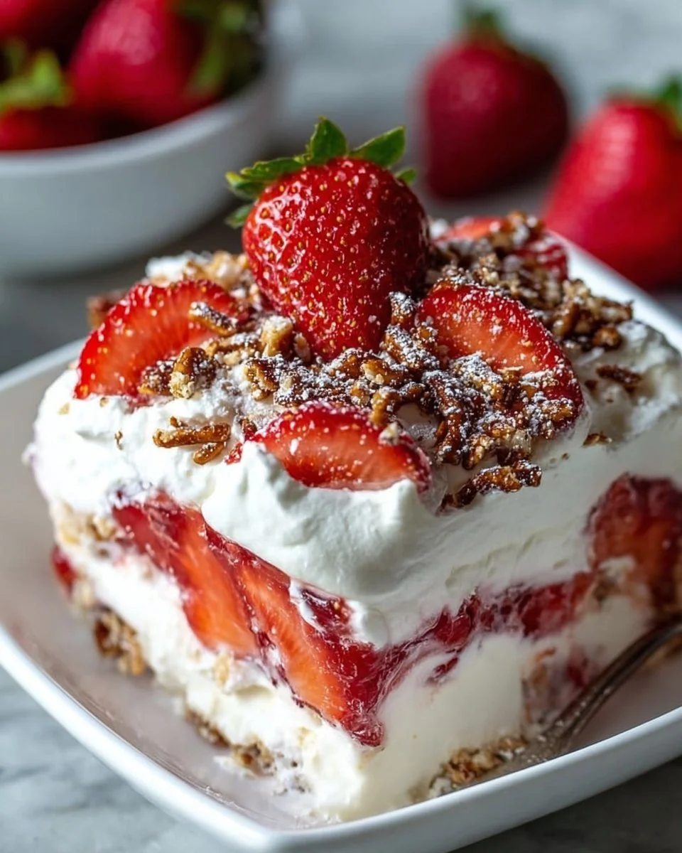 Strawberry Pretzel Crunch Salad