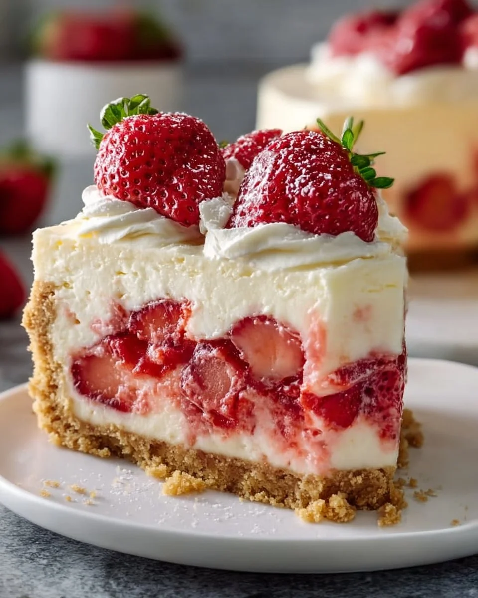 Strawberry Shortcake Cheesecake