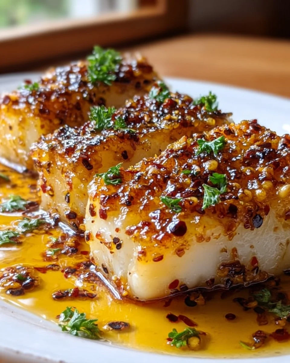 Amazing Baked Honey Marinated Cod