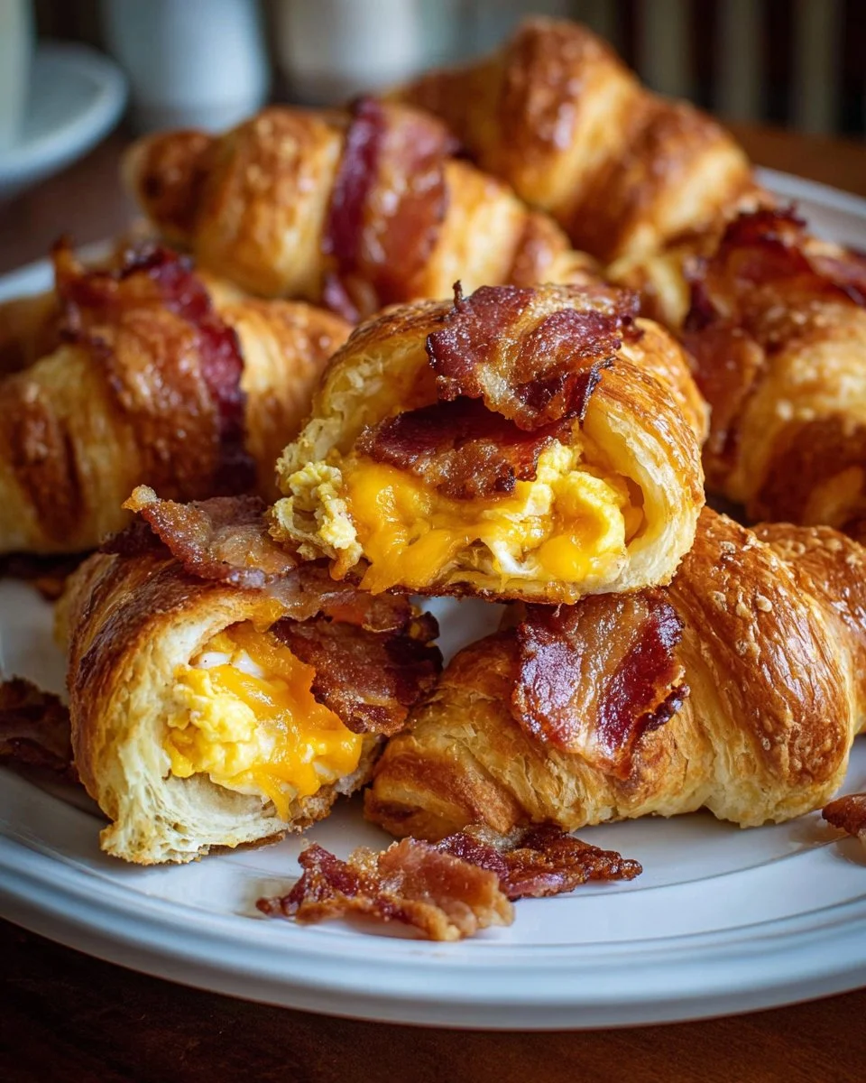 Bacon Egg and Cheese Crescent Rolls