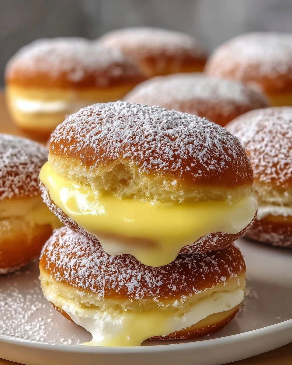 Bavarian Cream Donuts
