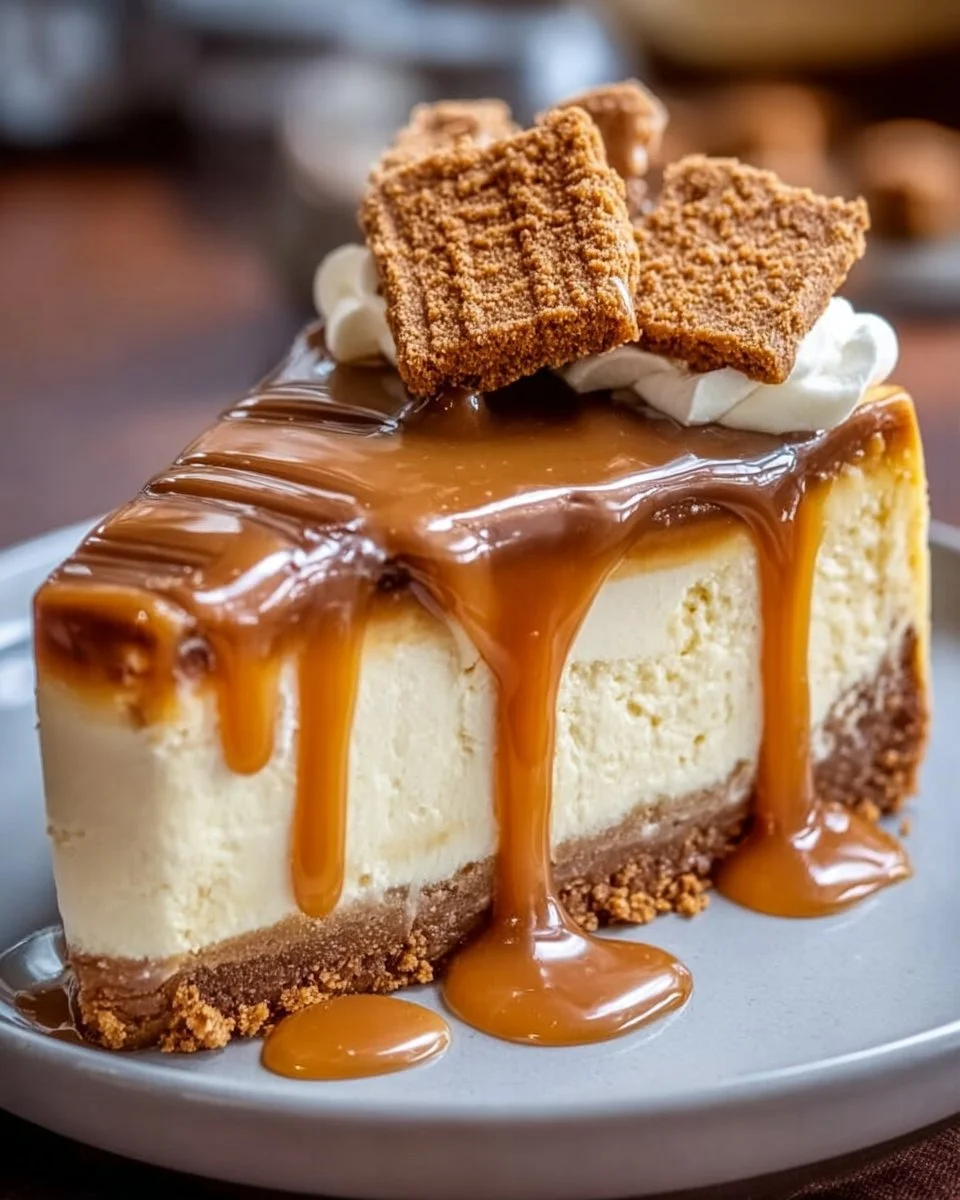 Biscoff Salted Caramel Cheesecake