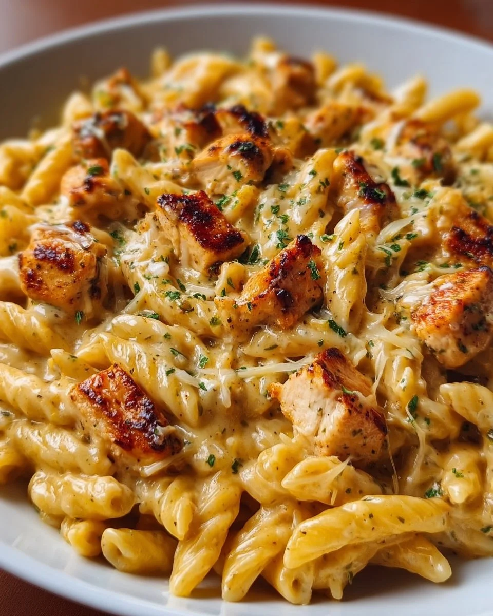 Cheesy Chicken Pasta Skillet