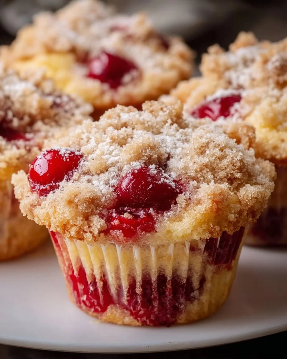 Cherry Cobbler Muffins