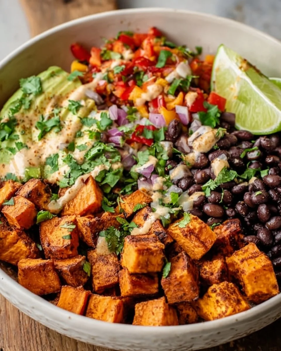 Chili-Lime Sweet Potato & Black Bean Bowls