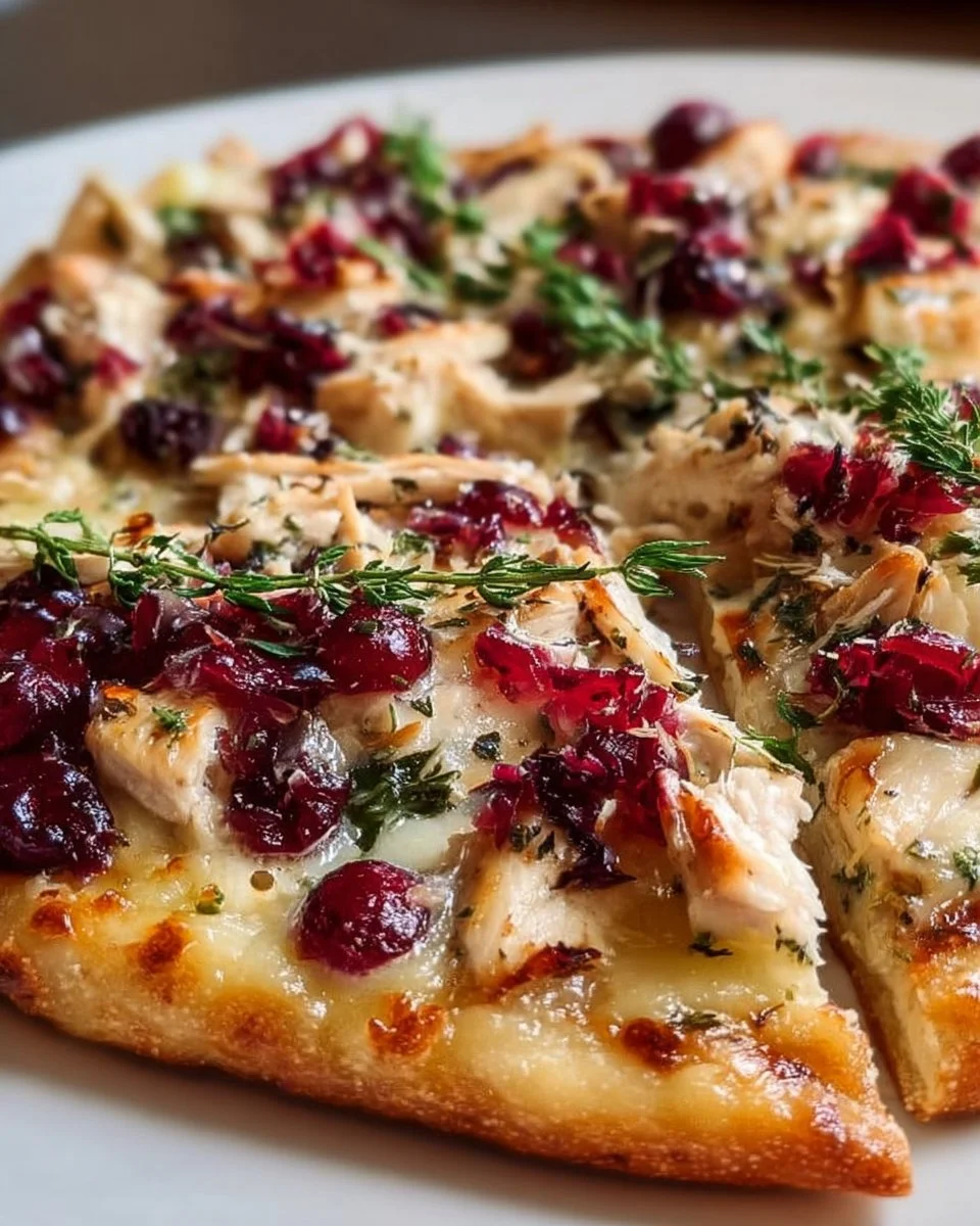 Cranberry Chicken & Brie Pizza