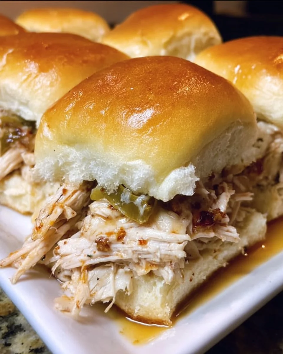 Crock Pot Mississippi Chicken Sliders
