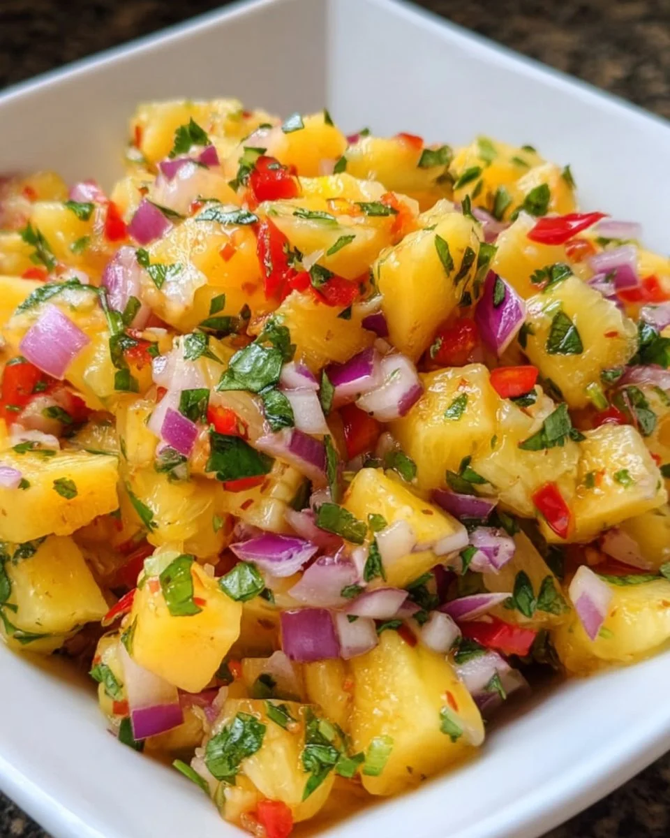 Fresh Pineapple Mango Salsa