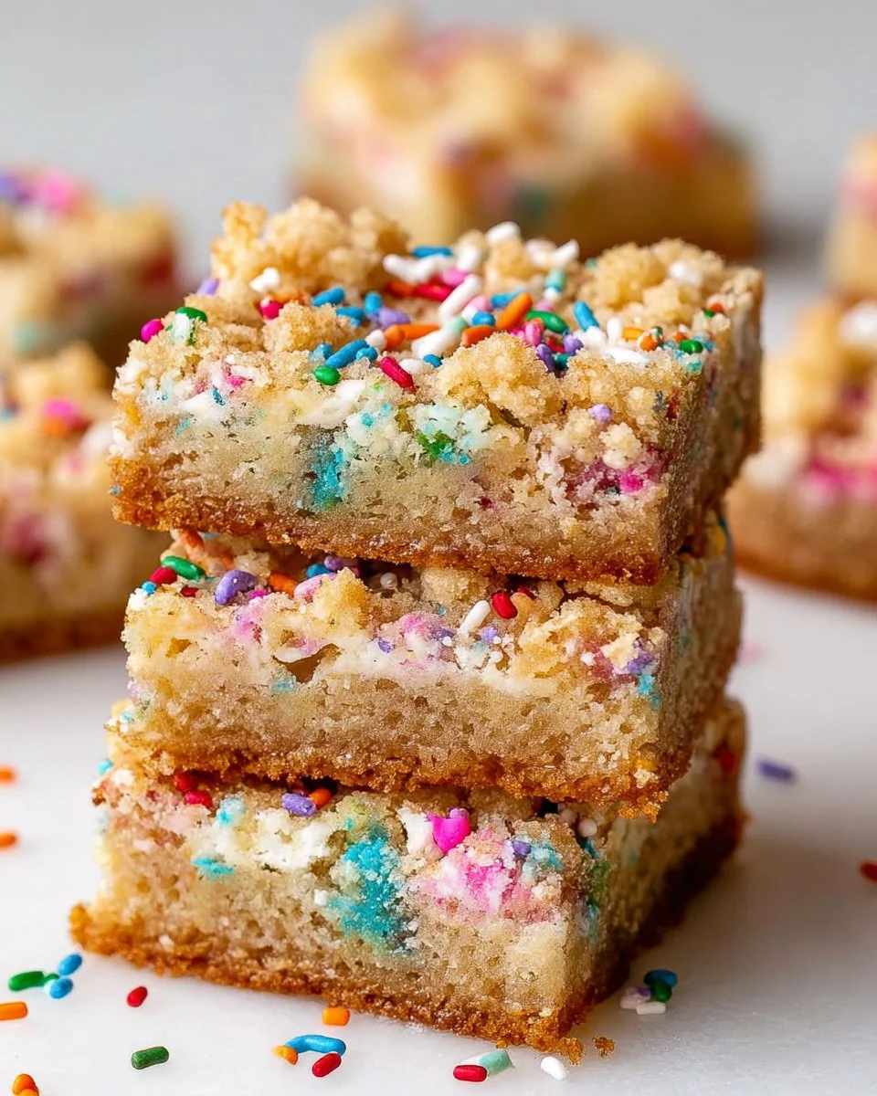 Funfetti Soda Streusel Blondies