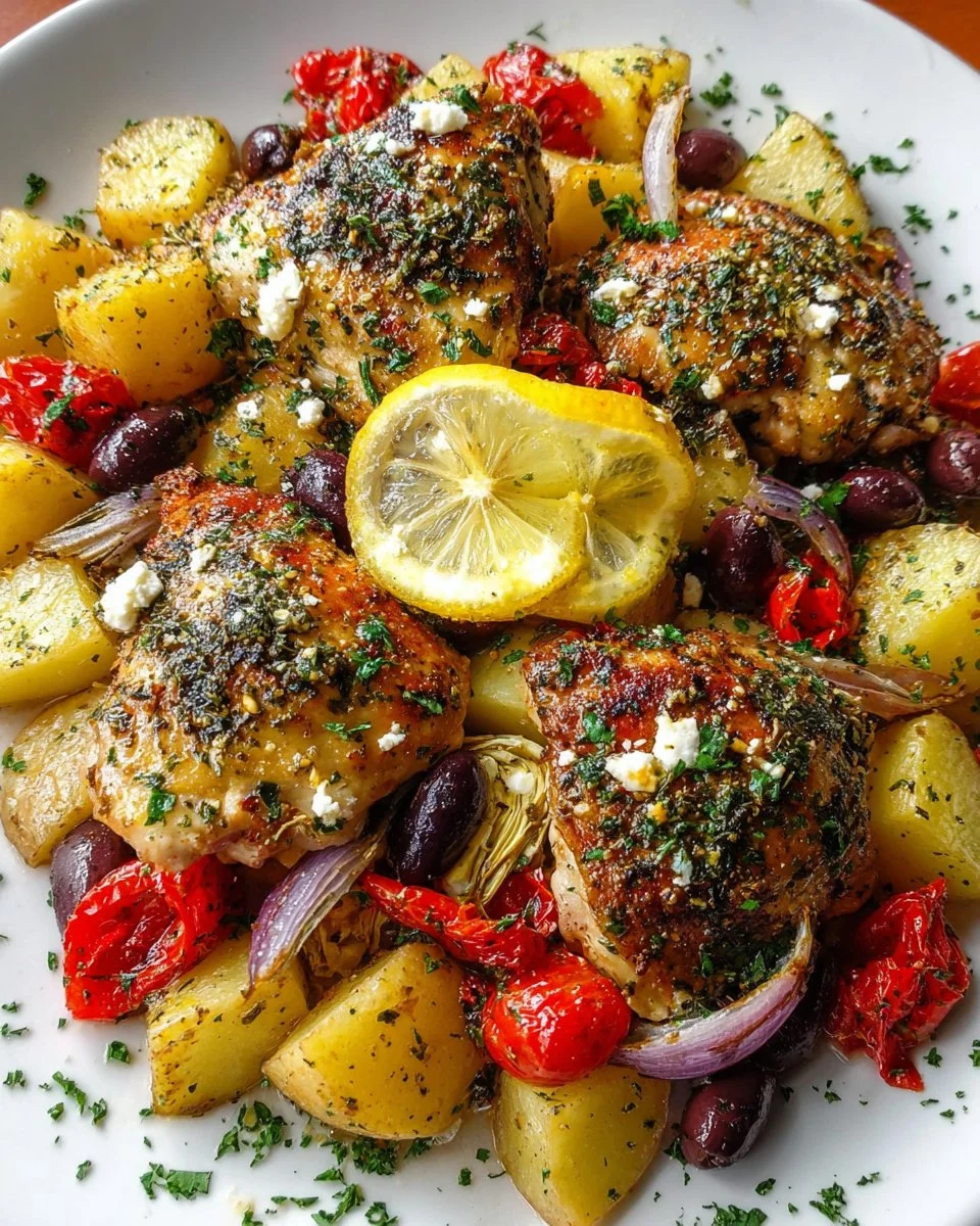 Herbed Greek Chicken Foil Packets