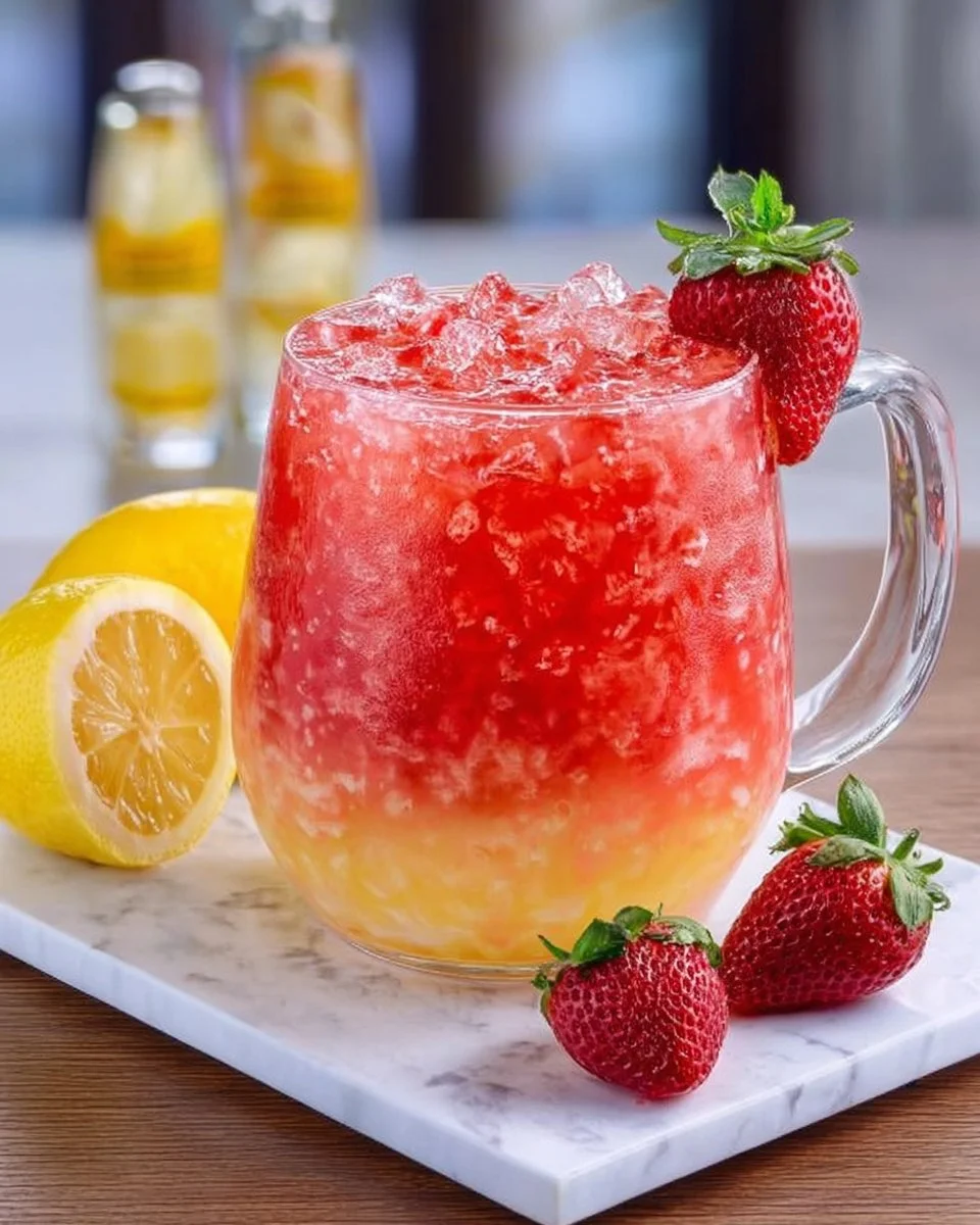 Layered Strawberry Lemonade