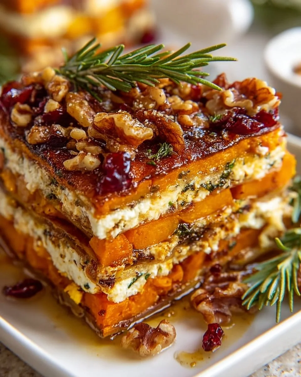 Layered Sweet Potato Butternut Squash Carrot Lasagna Recipe