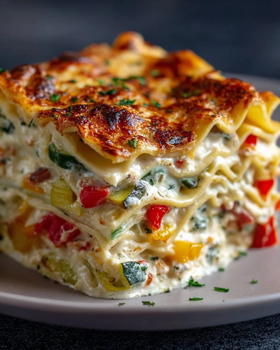 Loaded Veggie White Lasagna