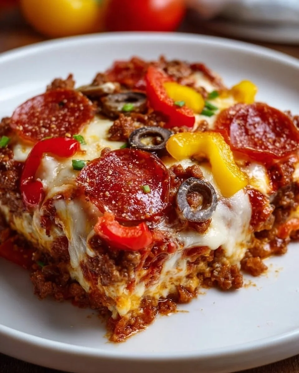 Low Carb Pizza Casserole (Easy, Cheesy & Family-Approved)