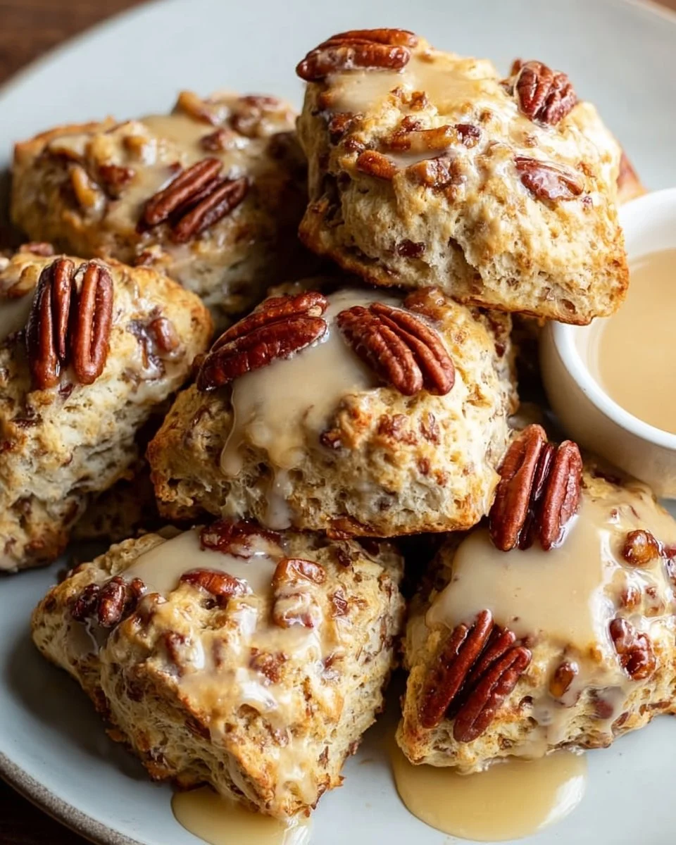 Maple Pecan Sourdough Scones