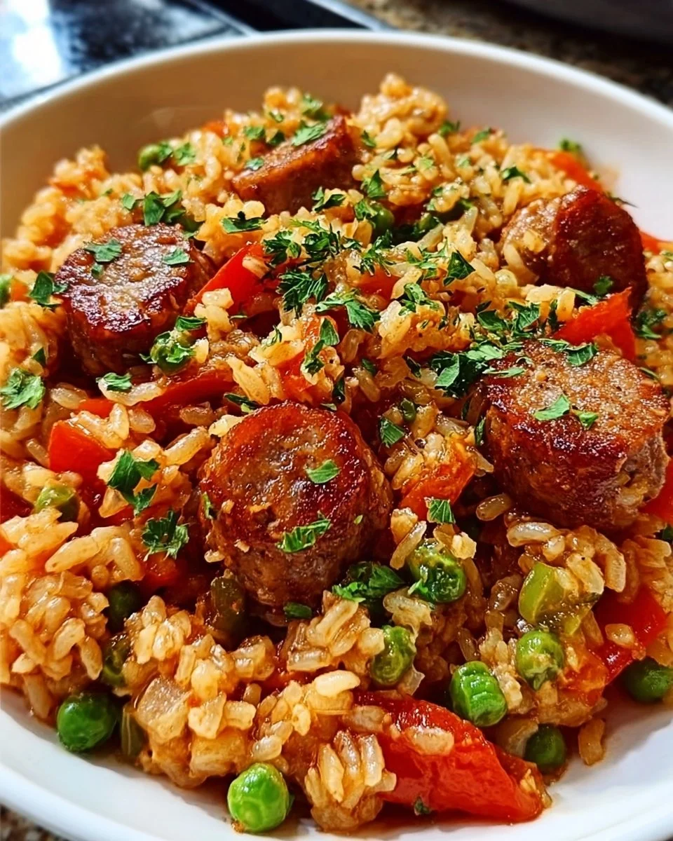 One Pot Sausage Rice