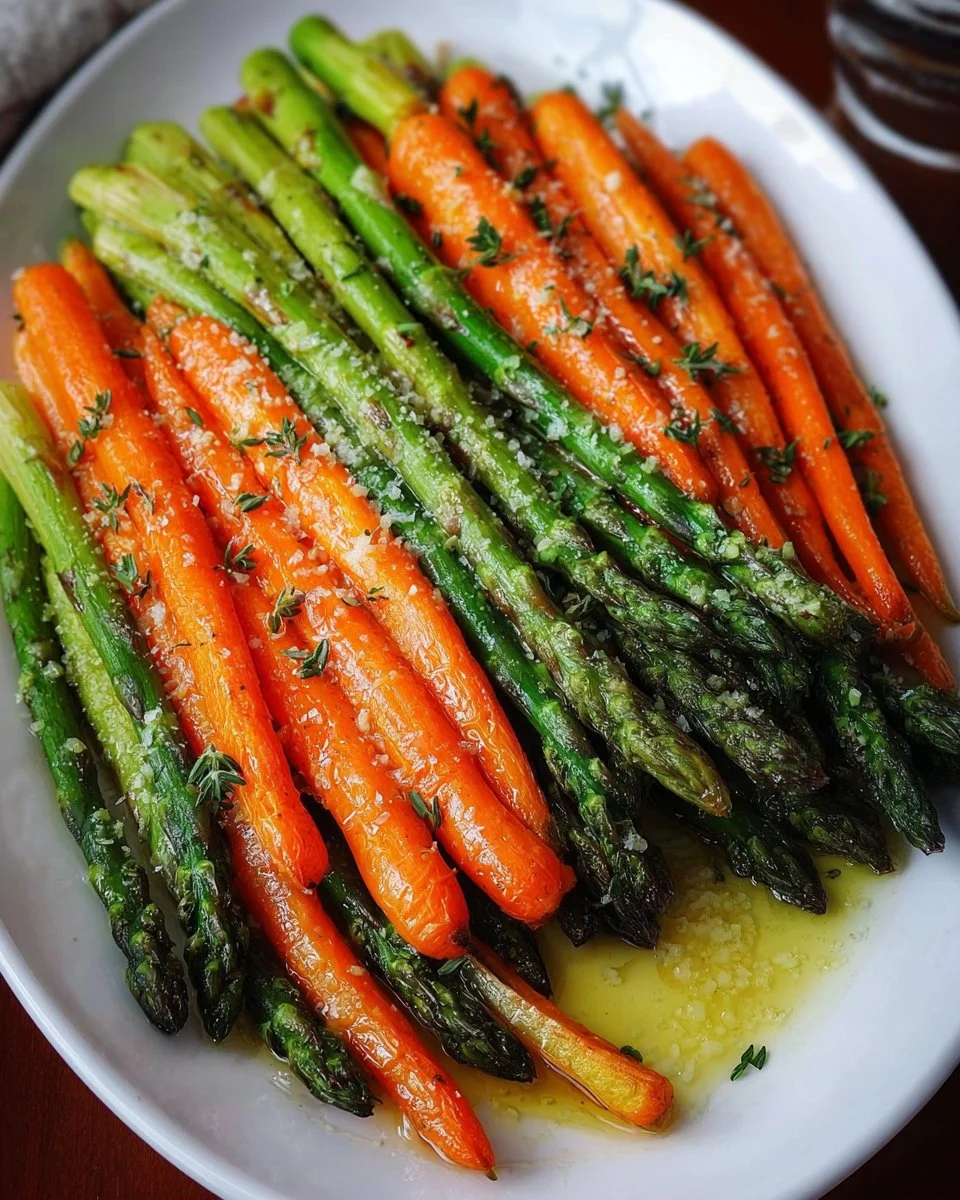 Roasted Carrots & Asparagus