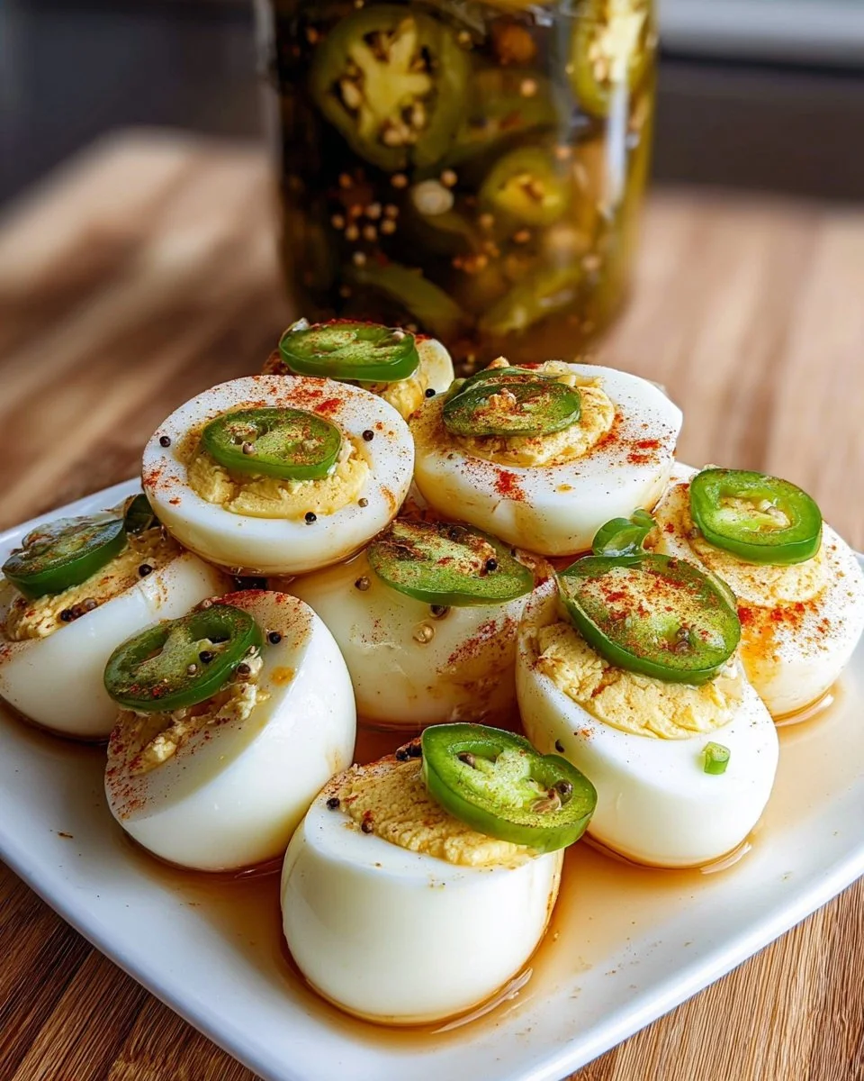 Spicy Jalapeno Pickled Eggs