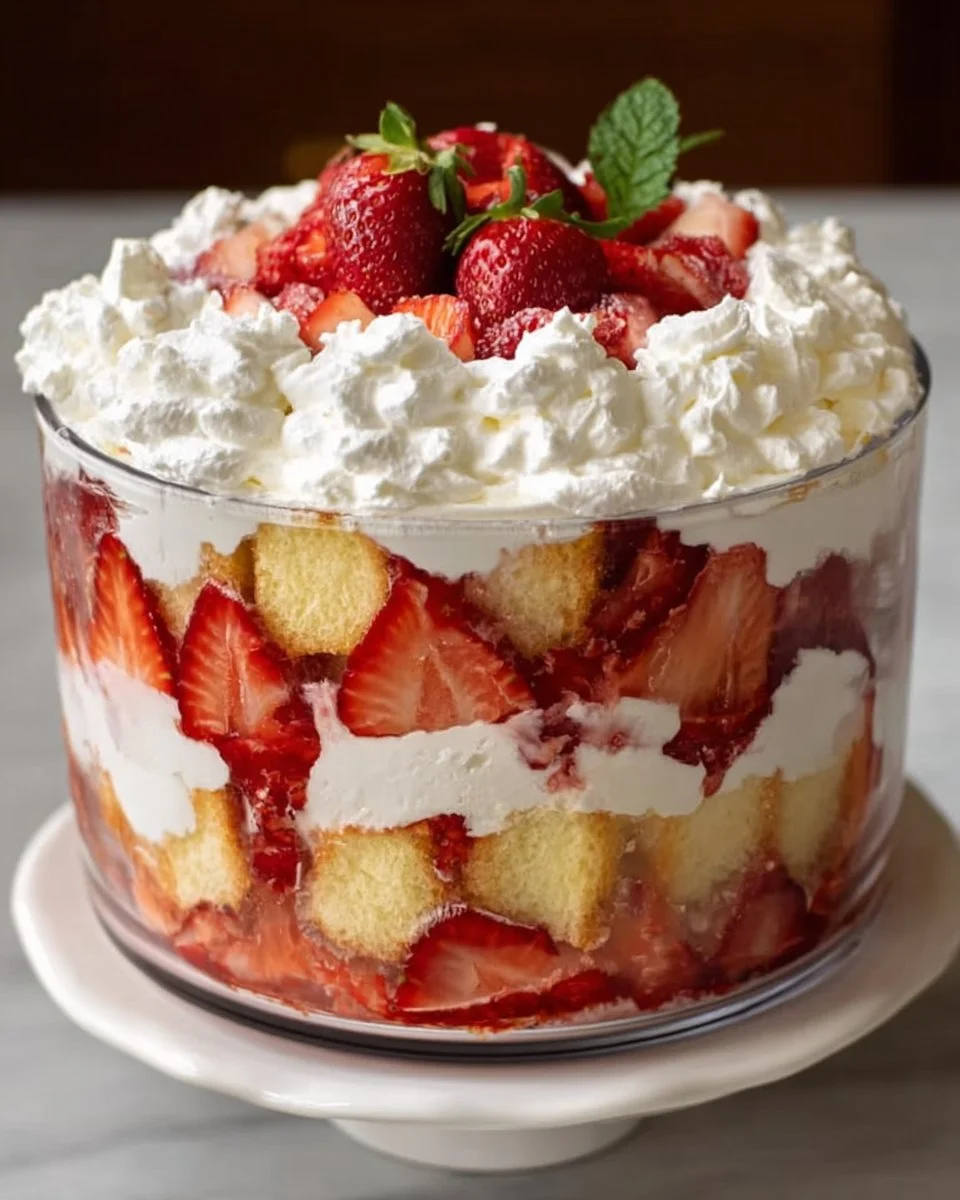 Strawberry Shortcake Trifle