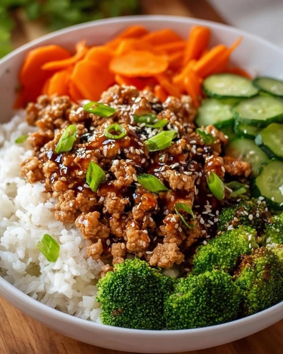Teriyaki Ground Turkey Bowl