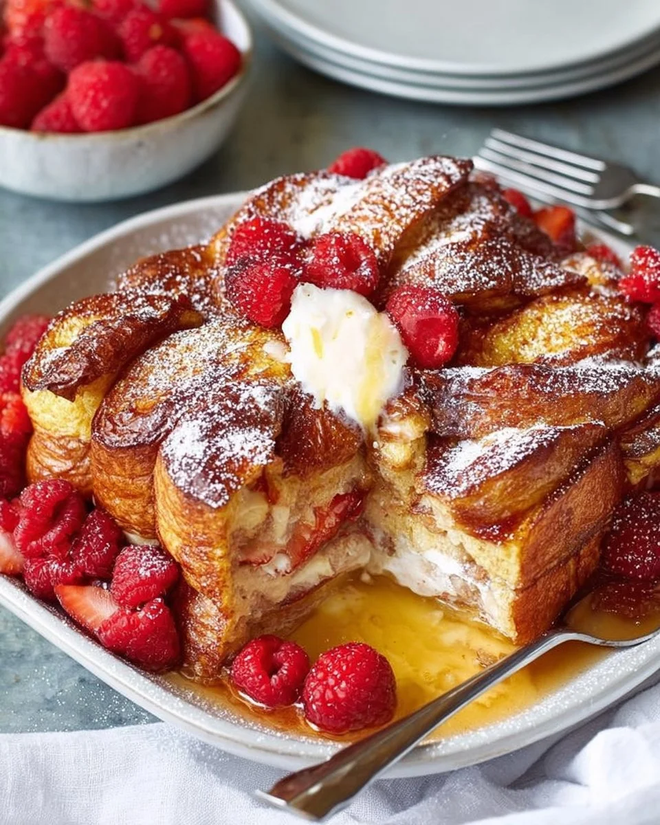 40 Mother’s Day Brunch Ideas Croissant french toast