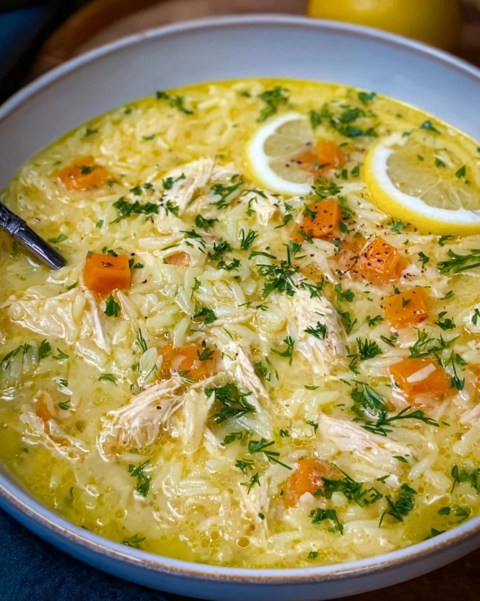 Avgolemono (Greek Lemon Chicken Soup)