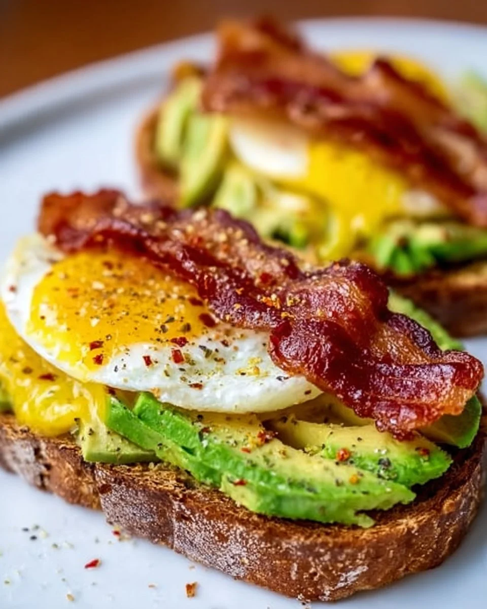 Bacon and Egg Avocado Toast